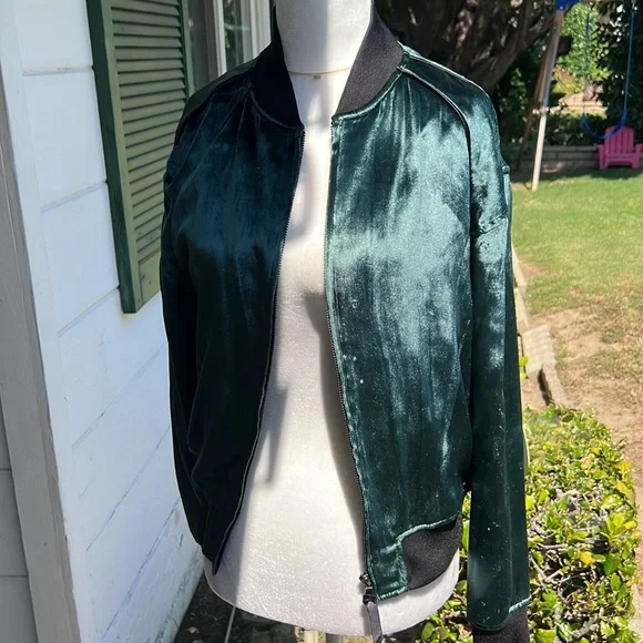 J Brand Velvet Bomber Jacket NWOT - Picture 7 of 10